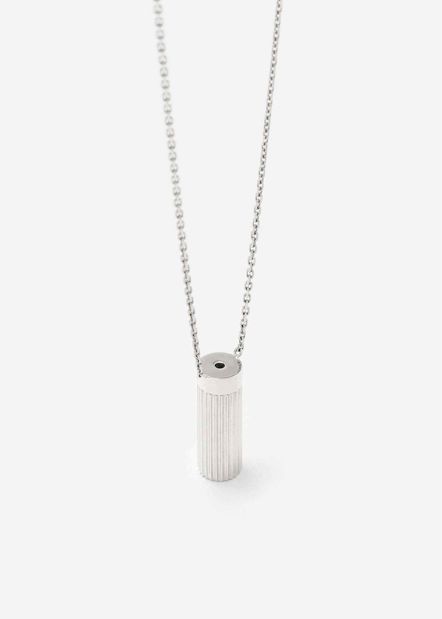 COLLIER PETIT VASE BERLINGOT OR BLANC