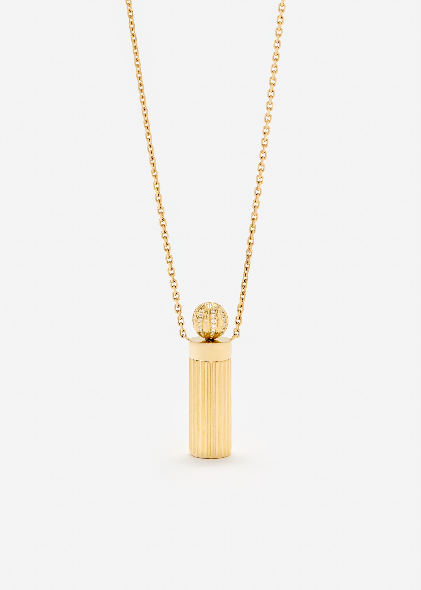 COLLIER PETIT VASE BERLINGOT OR JAUNE