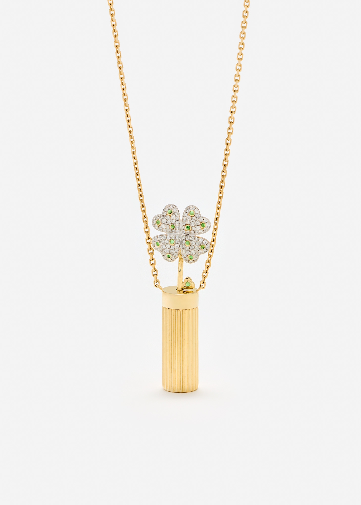 COLLIER PETIT VASE BERLINGOT OR JAUNE