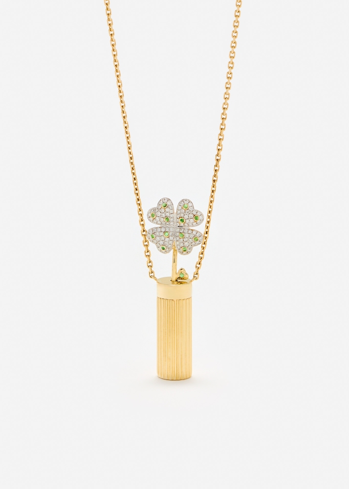 COLLIER PETIT VASE BERLINGOT OR JAUNE