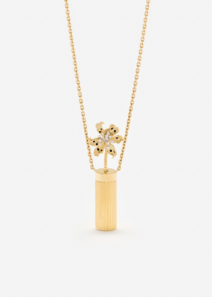 COLLIER PETIT VASE BERLINGOT OR JAUNE
