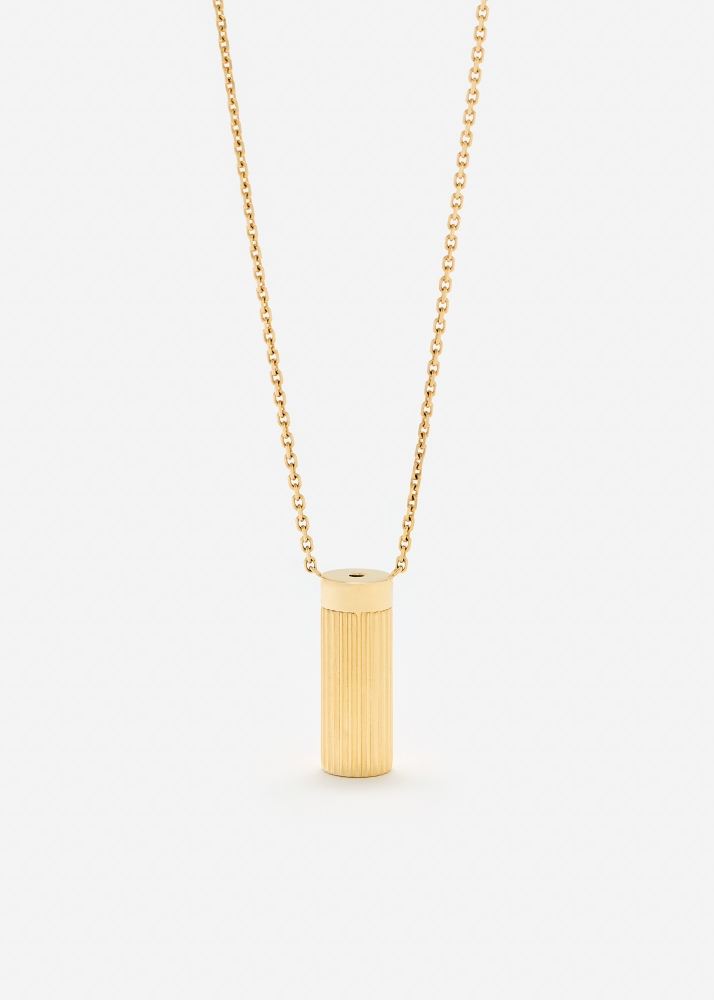 COLLIER PETIT VASE BERLINGOT OR JAUNE