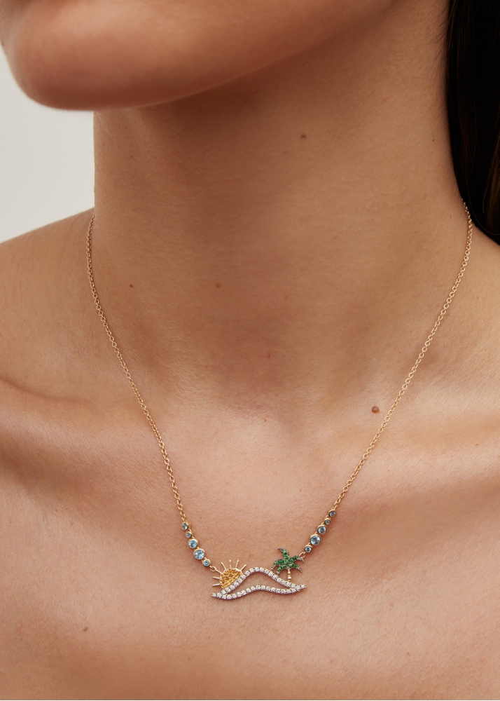 COLLIER LA PLAGE OR JAUNE