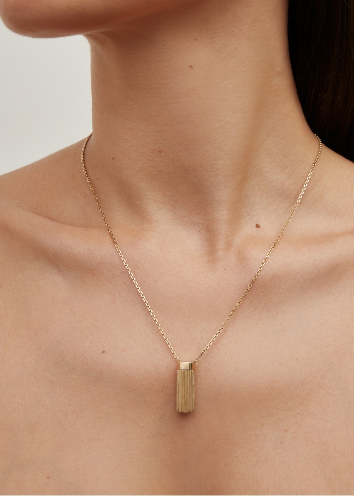 COLLIER PETIT VASE BERLINGOT OR JAUNE