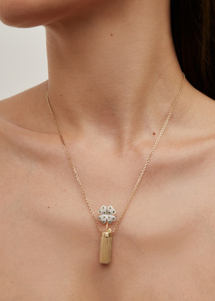 COLLIER PETIT VASE BERLINGOT OR JAUNE