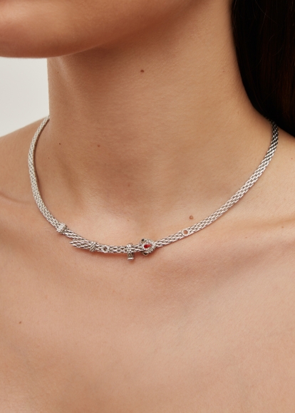 MINI COLLIER PYTHON GOLD OR BLANC