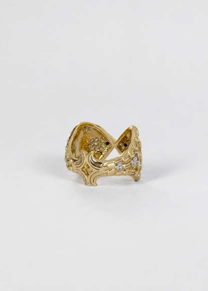 BAGUE POISSON ROI GOLD OR JAUNE