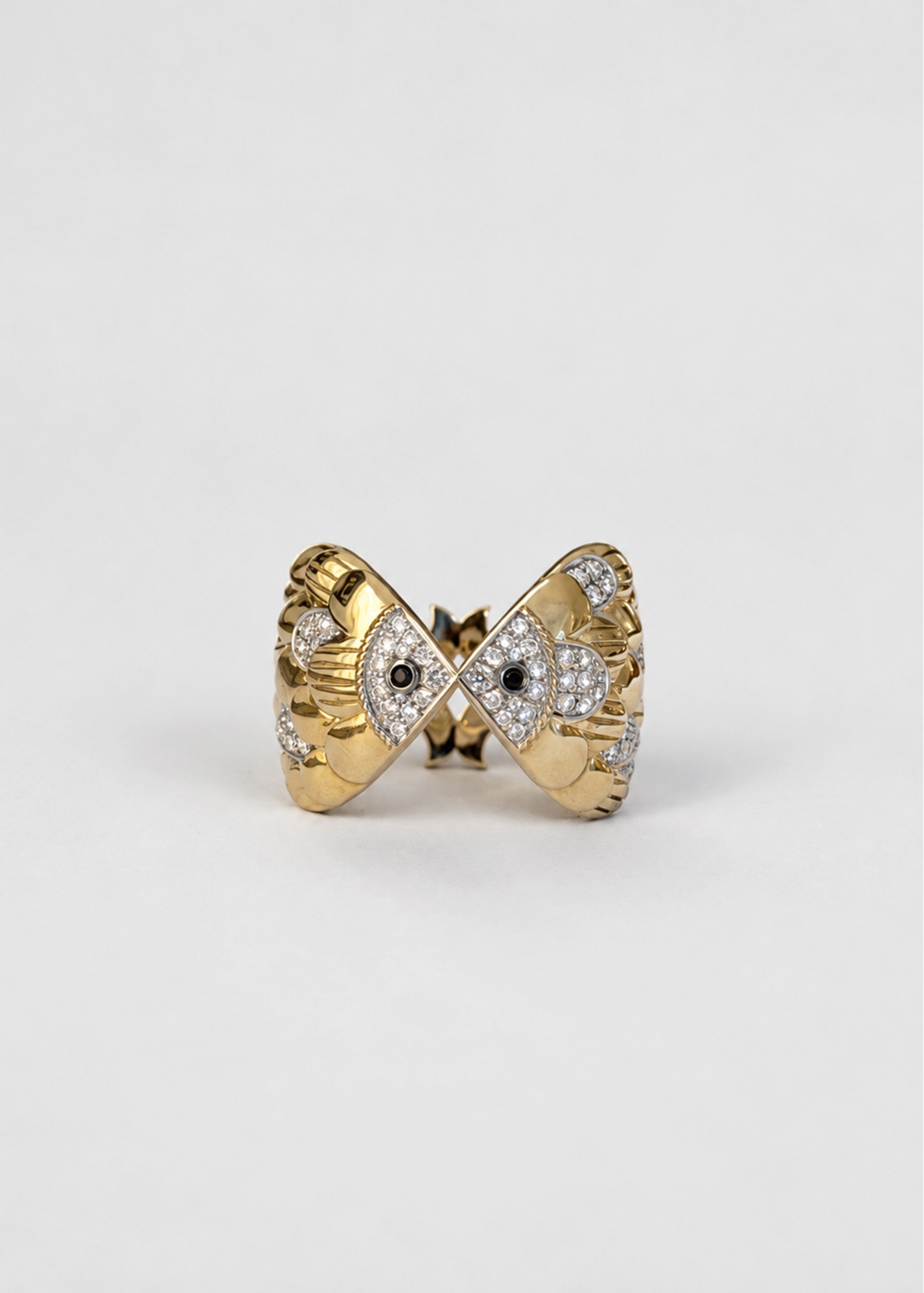 BAGUE POISSON ROI GOLD OR JAUNE