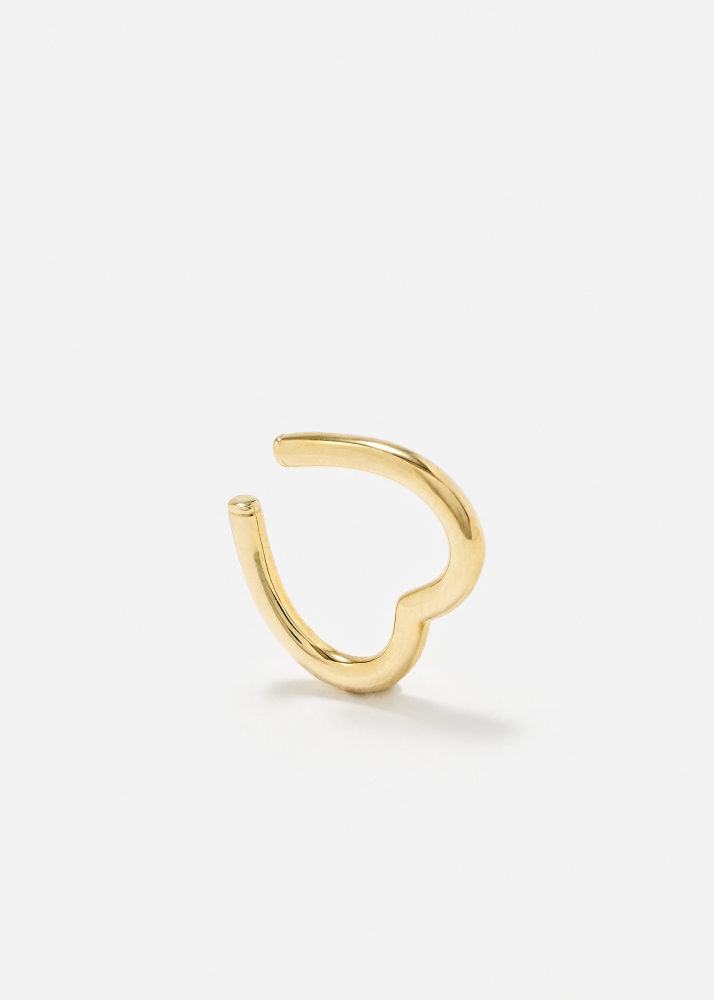 CLIP COEUR OR JAUNE