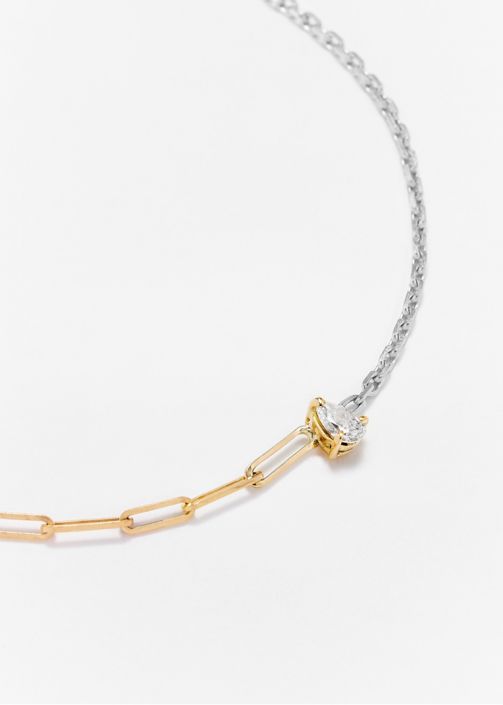 BRACELET SOLITAIRE DIAMANT POIRE GM 2 ORS