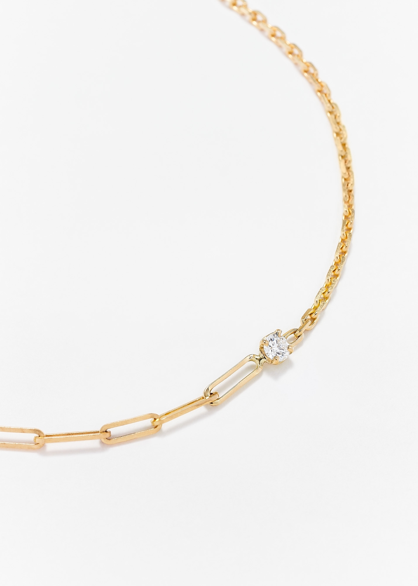 BRACELET SOLITAIRE DIAMANT ROND GM OR JAUNE