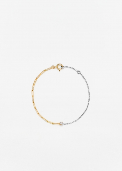 BRACELET SOLITAIRE DIAMANT ROND PM 2 ORS