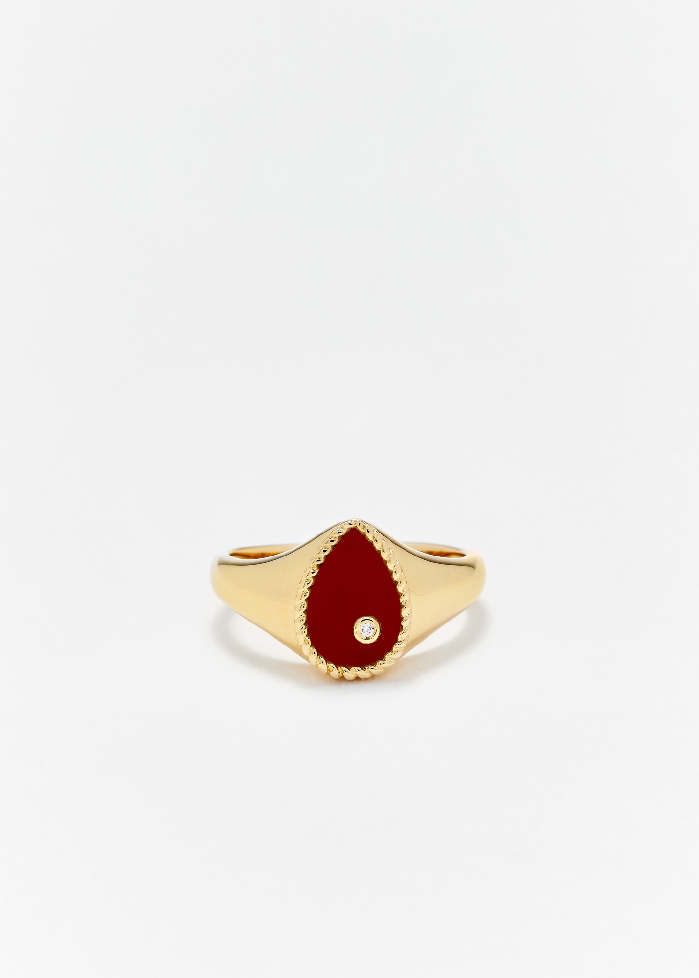 BABY CHEVALIÈRE POIRE AGATE ROUGE OR JAUNE