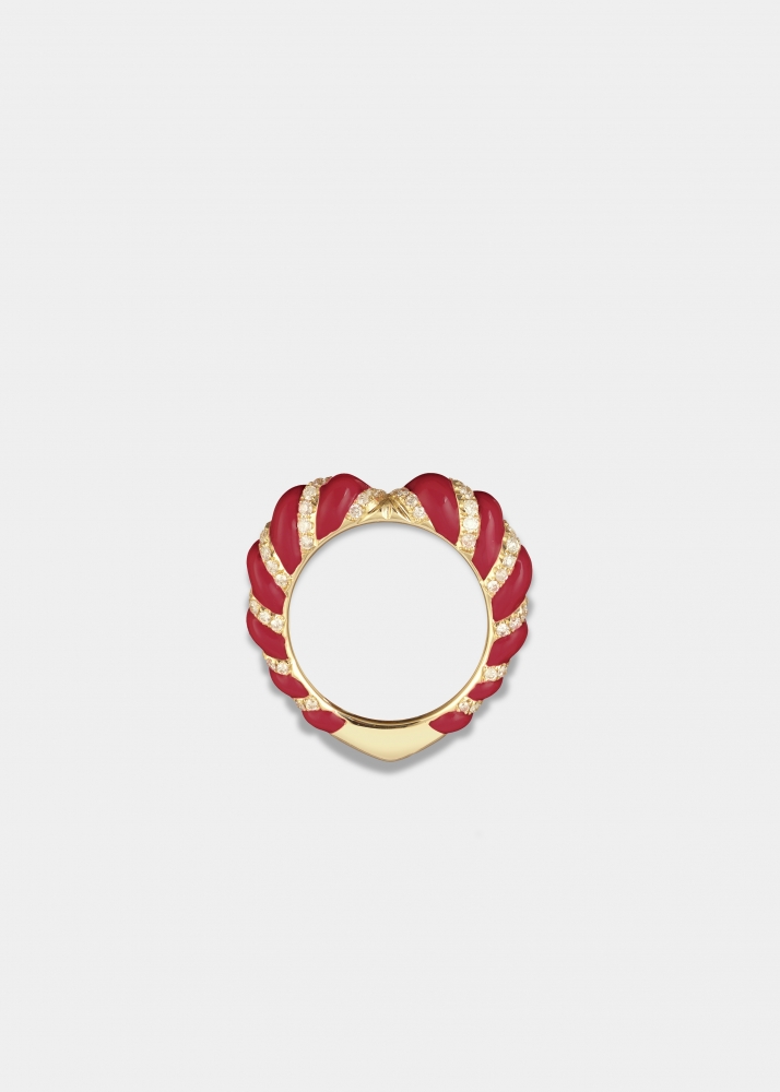 ALLIANCE COEUR BORDEAUX DIAMANTS OR JAUNE