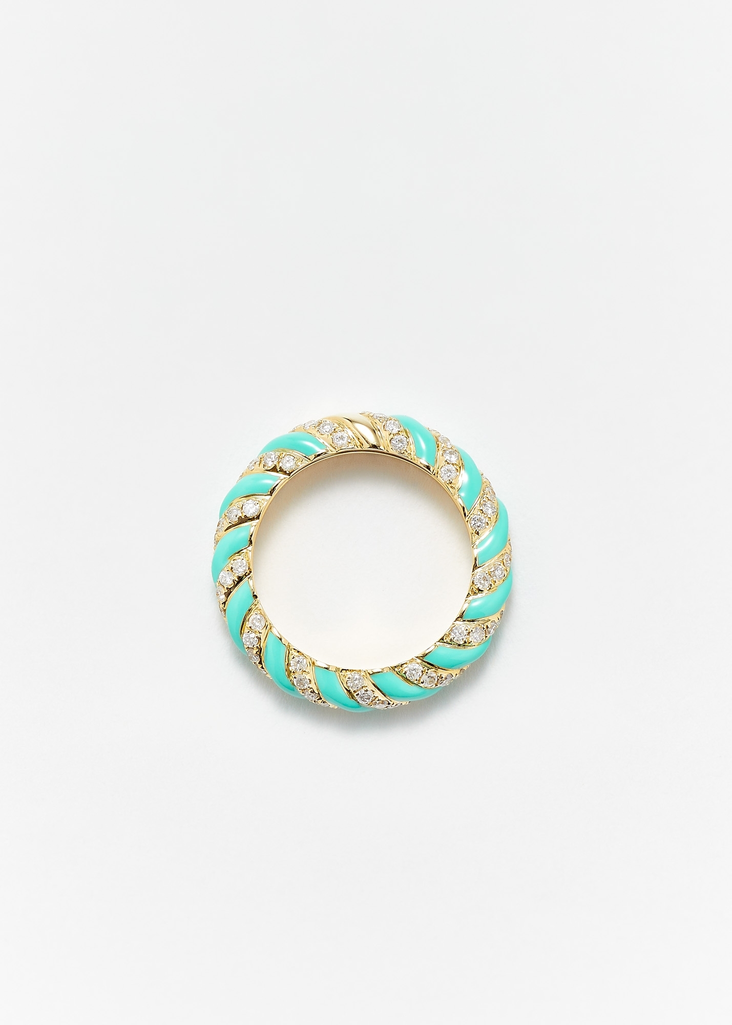 ALLIANCE TORSADE EMAIL TURQUOISE OR JAUNE