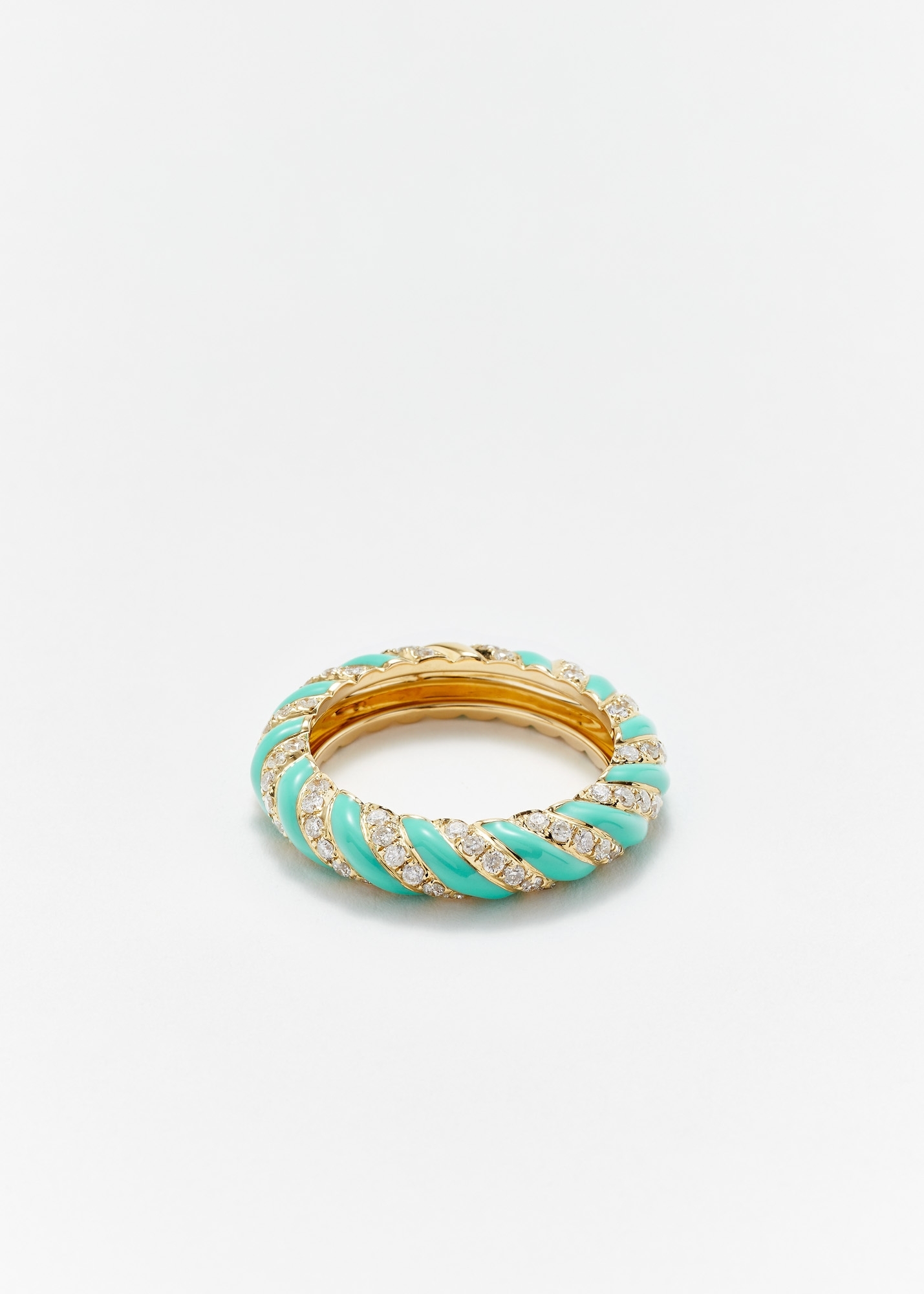 ALLIANCE TORSADE EMAIL TURQUOISE OR JAUNE