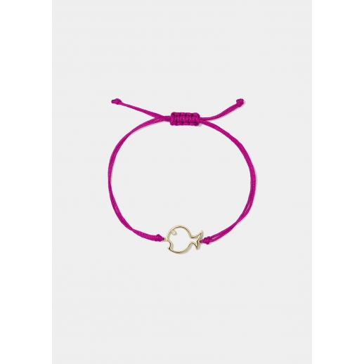 【関税込み】Fil Soleil Fuchsia Bracelet in Yellow Gold bracelet-fil-poisson-bulle-
