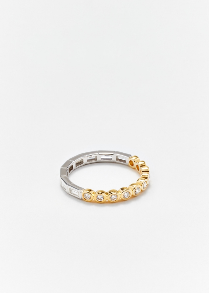 ALLIANCE RIVIERE BAGUETTES & DIAMANTS 2 ORS