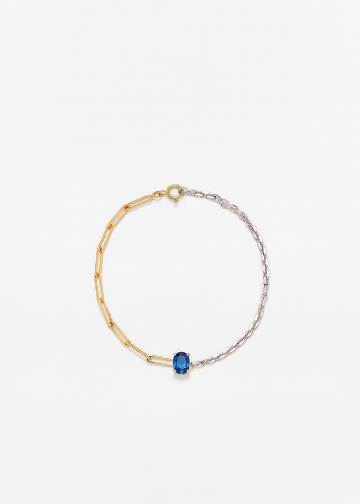 BRACELET SOLITAIRE SAPHIR BLEU GM 2 ORS