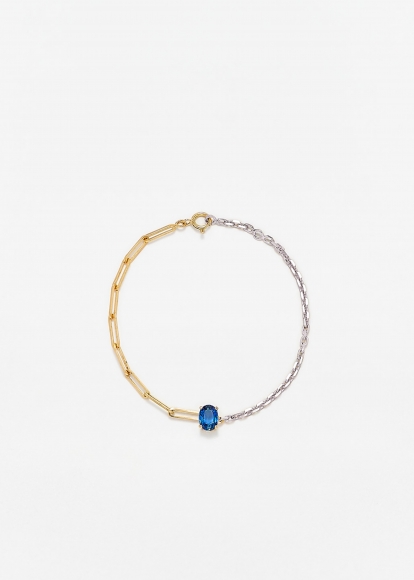 BRACELET SOLITAIRE SAPHIR BLEU GM 2 ORS
