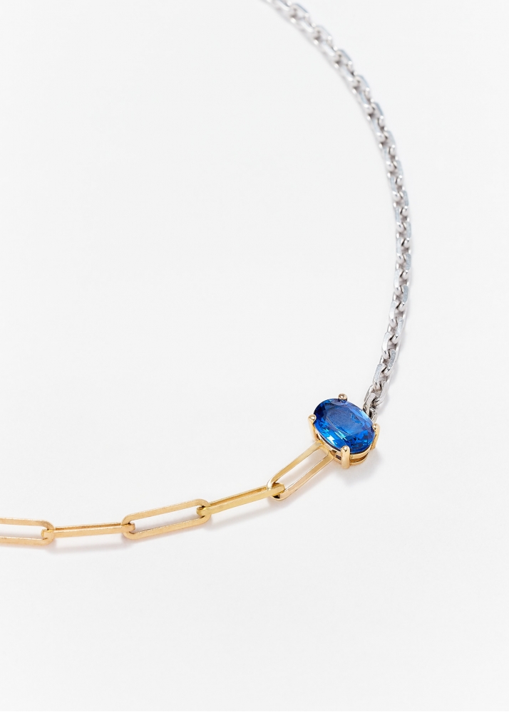 BRACELET SOLITAIRE SAPHIR BLEU GM 2 ORS