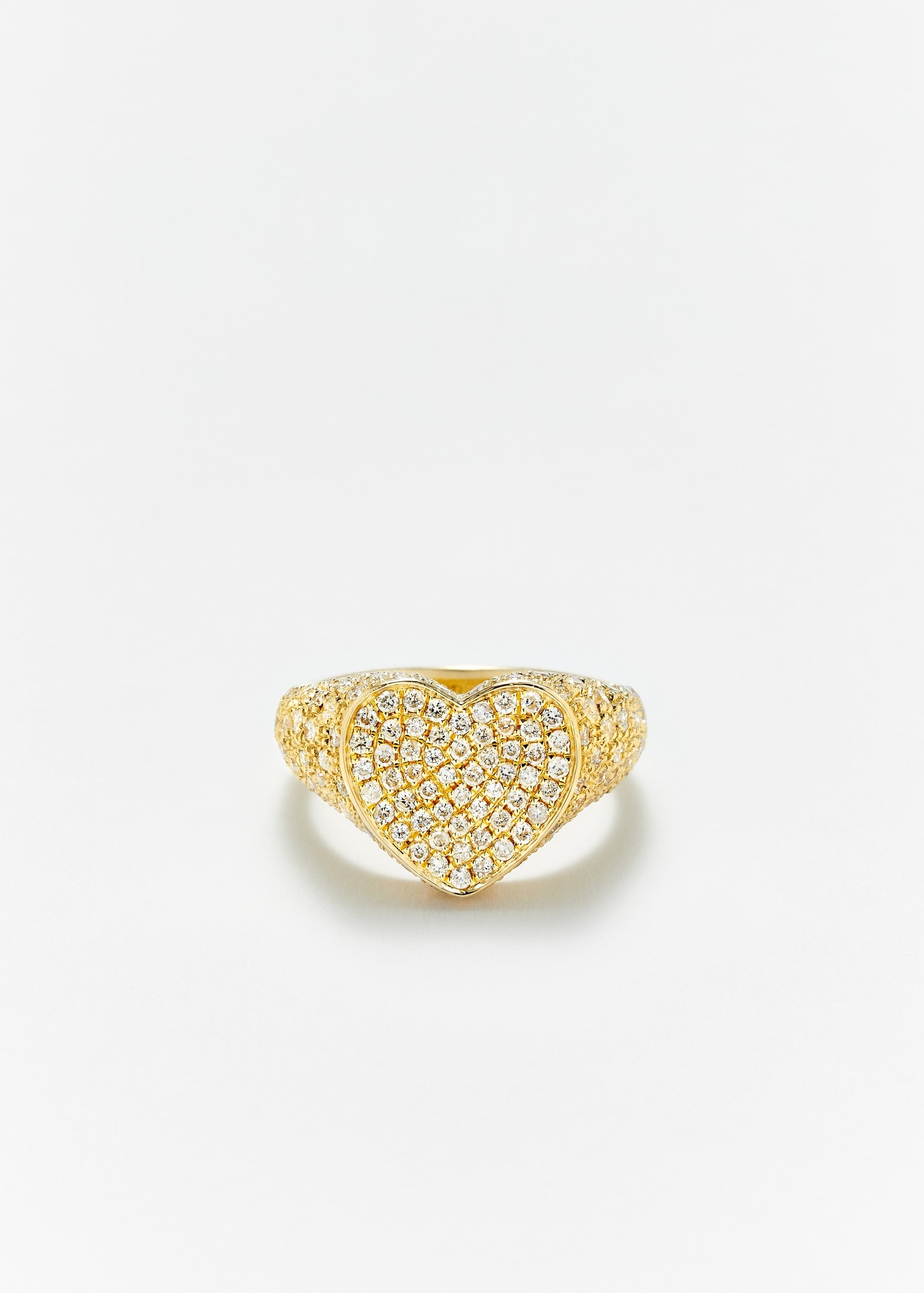 MINI CHEVALIÈRE COEUR DIAMANTS OR JAUNE