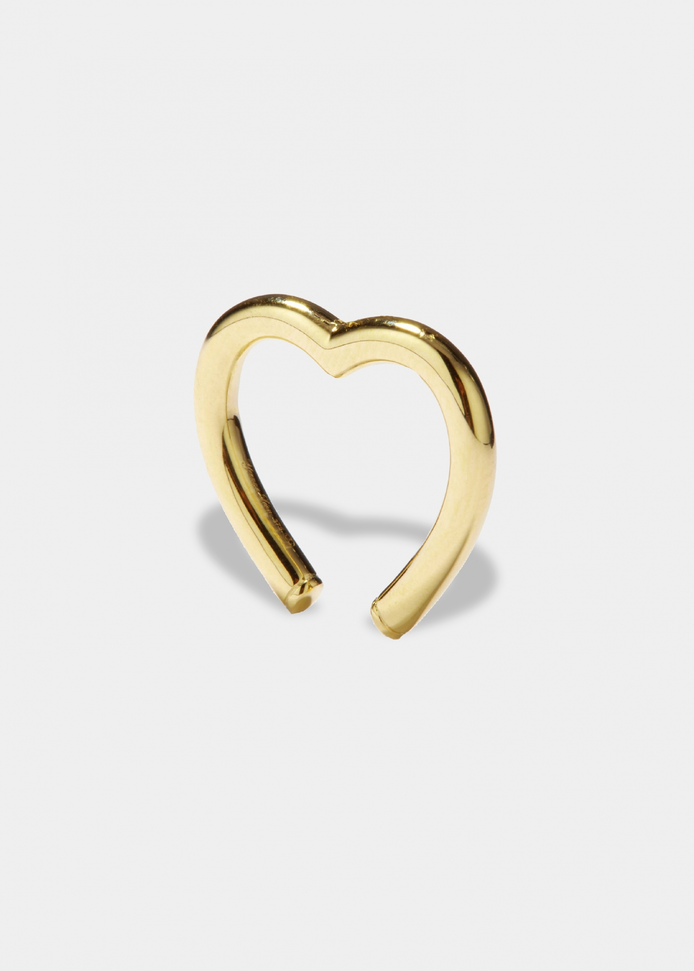 CLIP COEUR OR JAUNE
