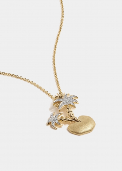 PENDENTIF ILE FLOTTANTE OR JAUNE