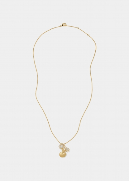 PENDENTIF ILE FLOTTANTE OR JAUNE