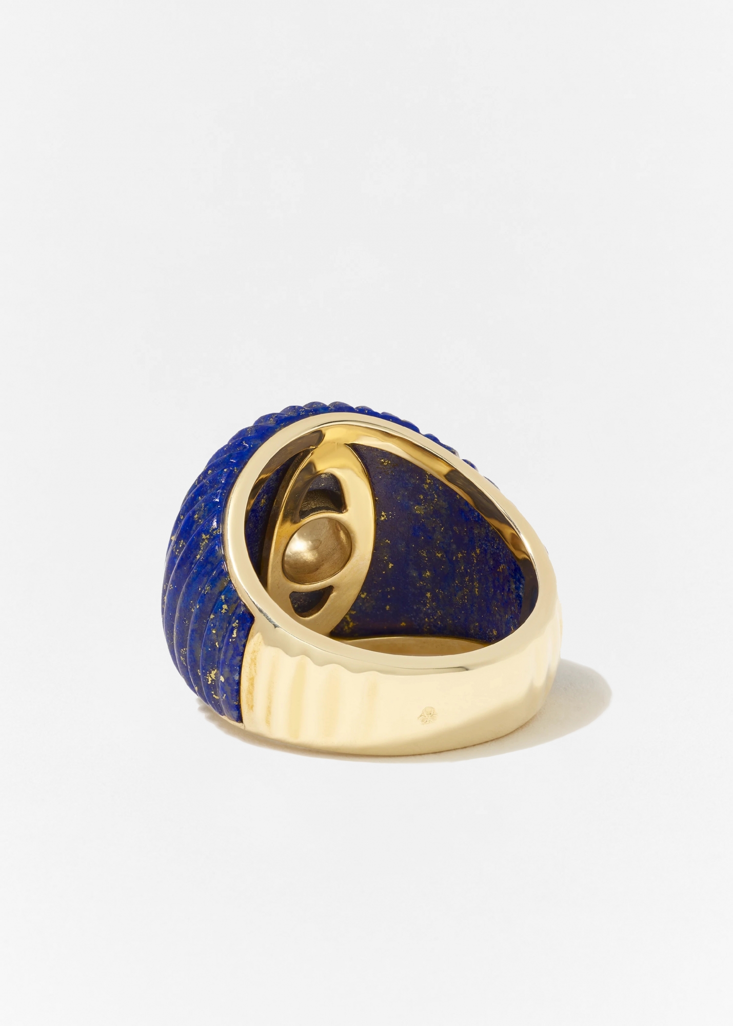 BAGUE MAXI BERLINGOT LAPIS LAZULI OR JAUNE