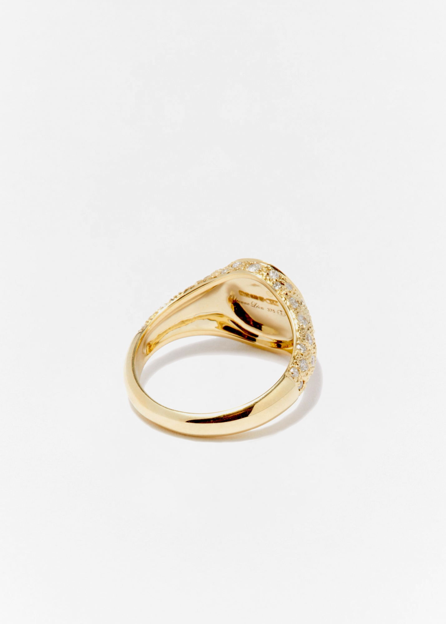 MINI CHEVALIÈRE OVALE DIAMANTS OR JAUNE
