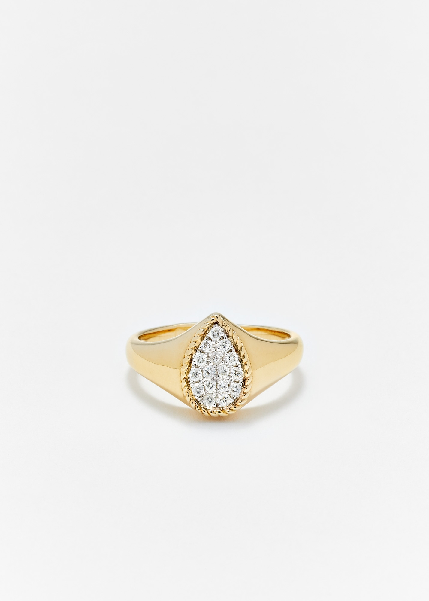 SET BABY CHEVALIÈRE POIRE DIAMANTS OR JAUNE