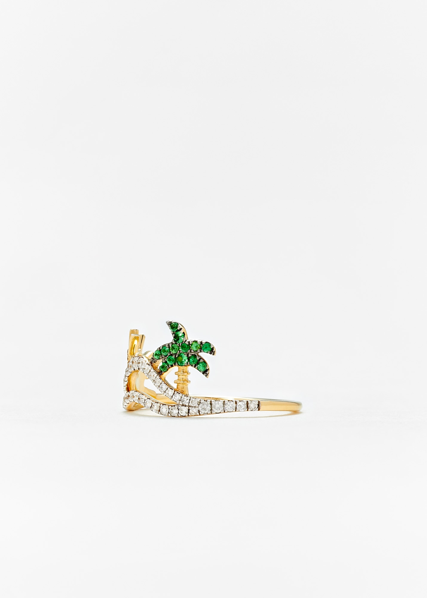 BAGUE LA PLAGE OR JAUNE