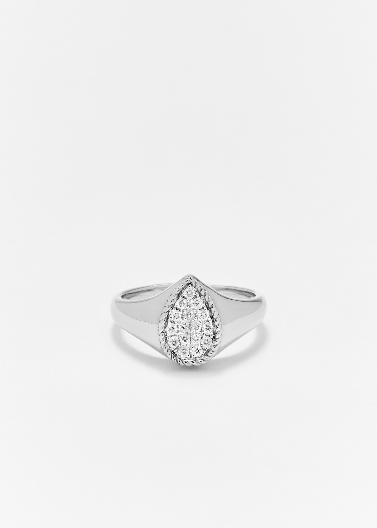 SET BABY CHEVALIÈRE POIRE DIAMANTS OR BLANC
