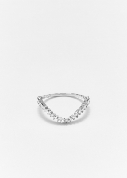 SET BABY CHEVALIÈRE COEUR DIAMANTS OR BLANC