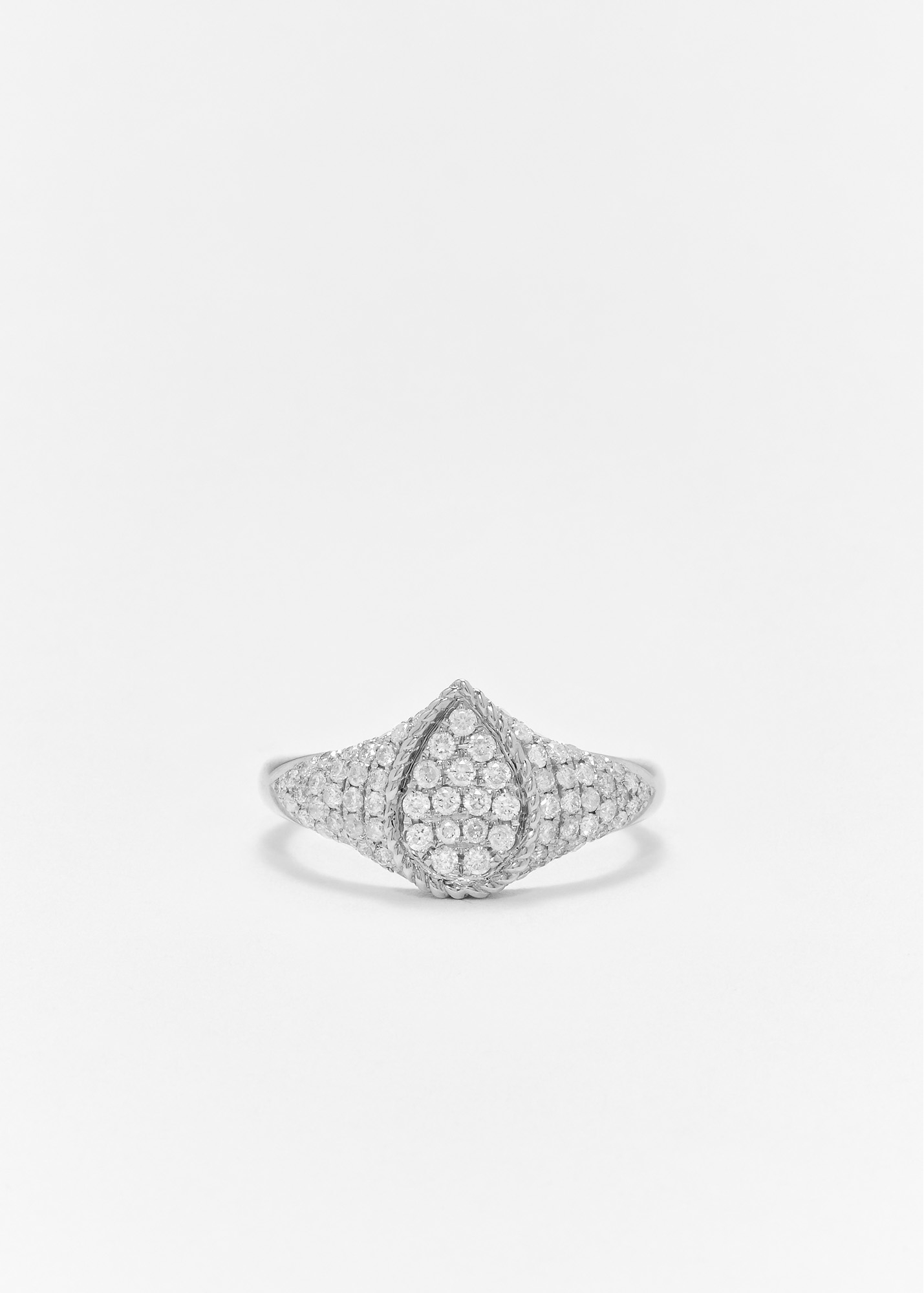 BABY CHEVALIÈRE POIRE FULL DIAMANTS OR BLANC