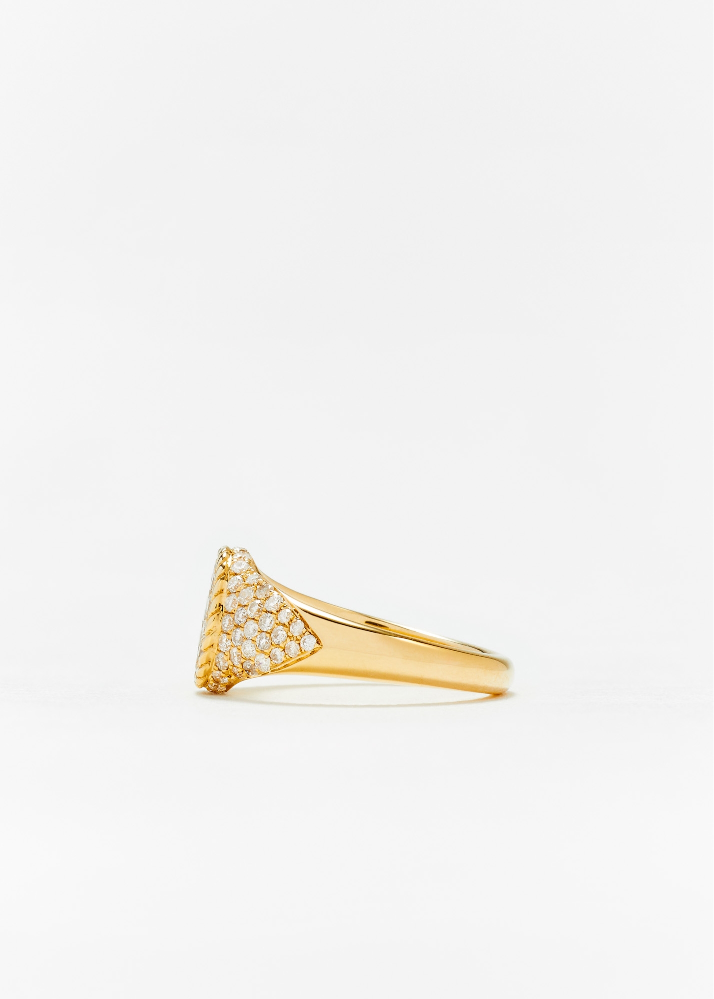BABY CHEVALIÈRE COEUR FULL DIAMANTS OR JAUNE