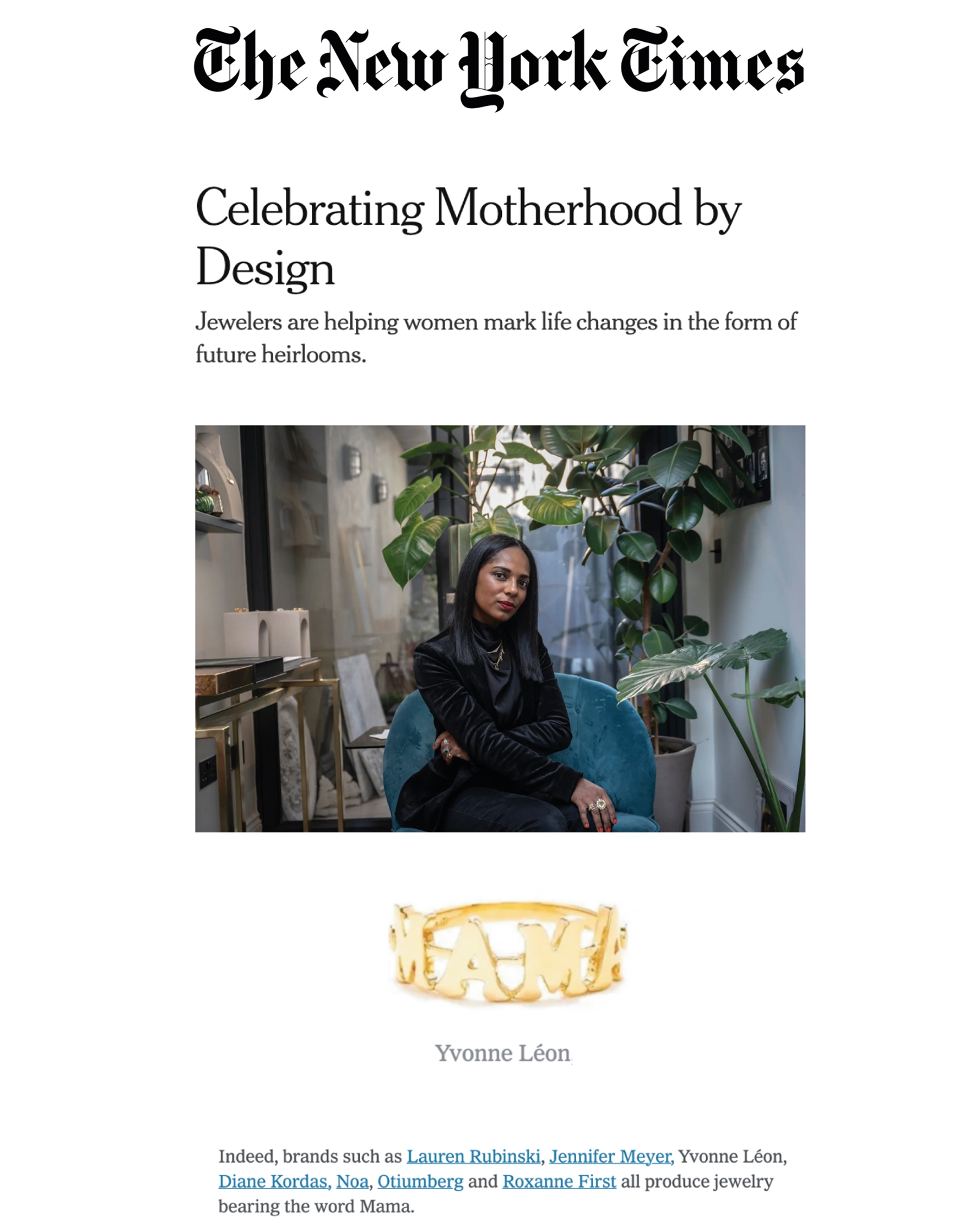 The New York Times - 20 November 2023 Yvonne Léon
