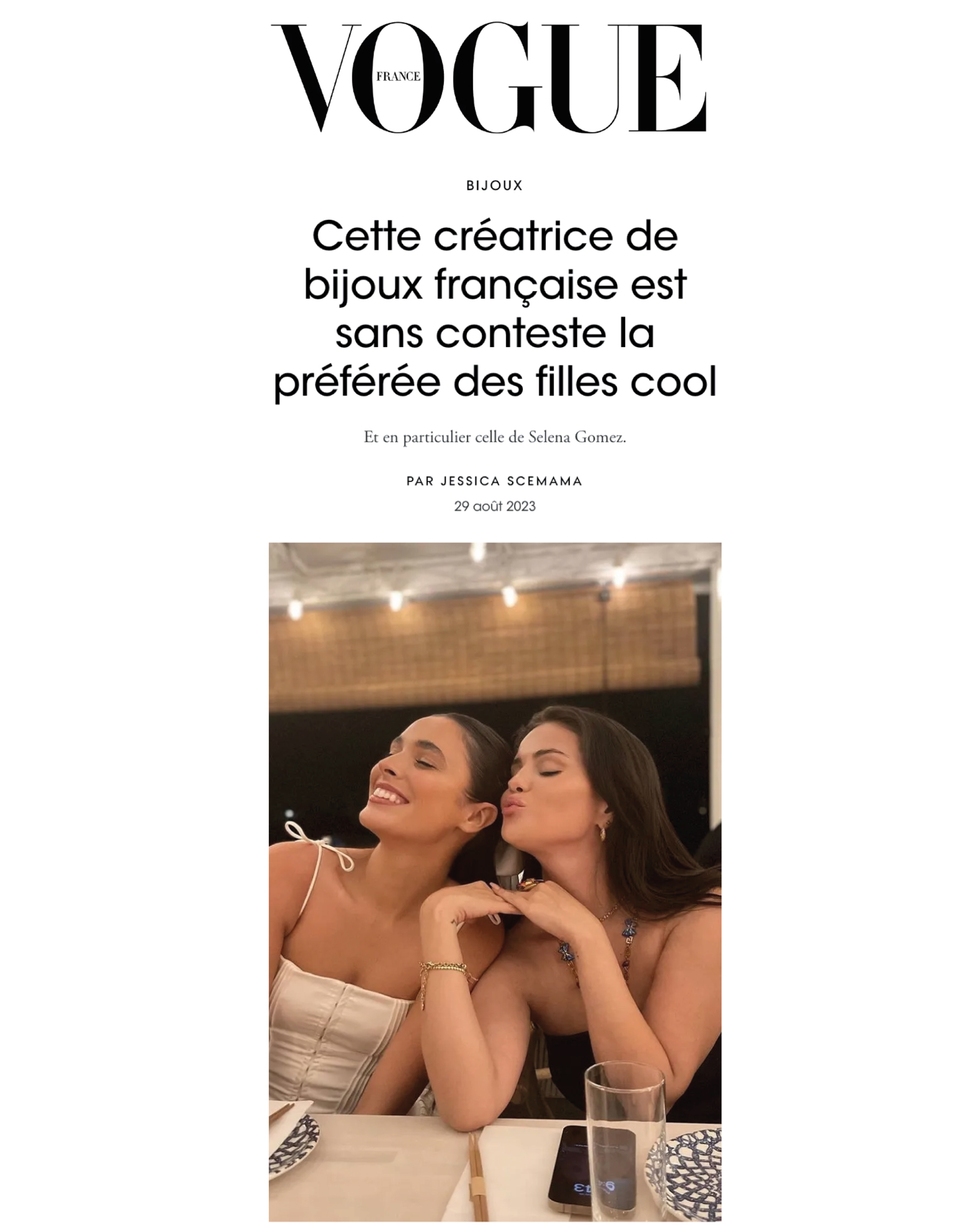 Vogue France - 29 Août 2024 Yvonne Léon Vogue France - 29 Août 2024 Yvonne Léon